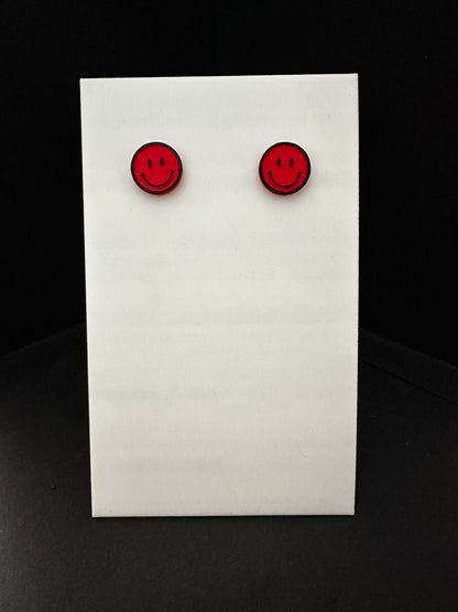 Smiley Face Stud Earrings