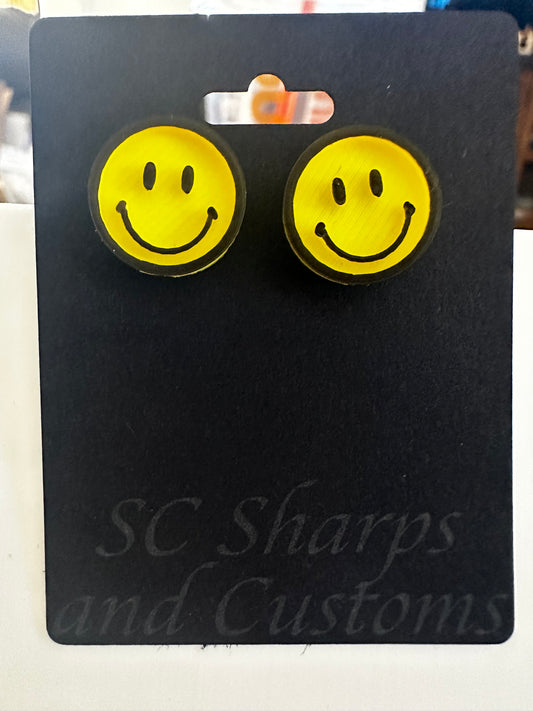 Smiley Face Stud Earrings